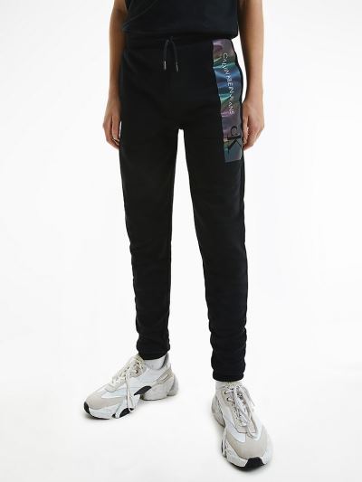 Calvin Klein Ruhák HU939132 | Calvin Klein Slim Organic Cotton Logo Fiu Jogger Fekete